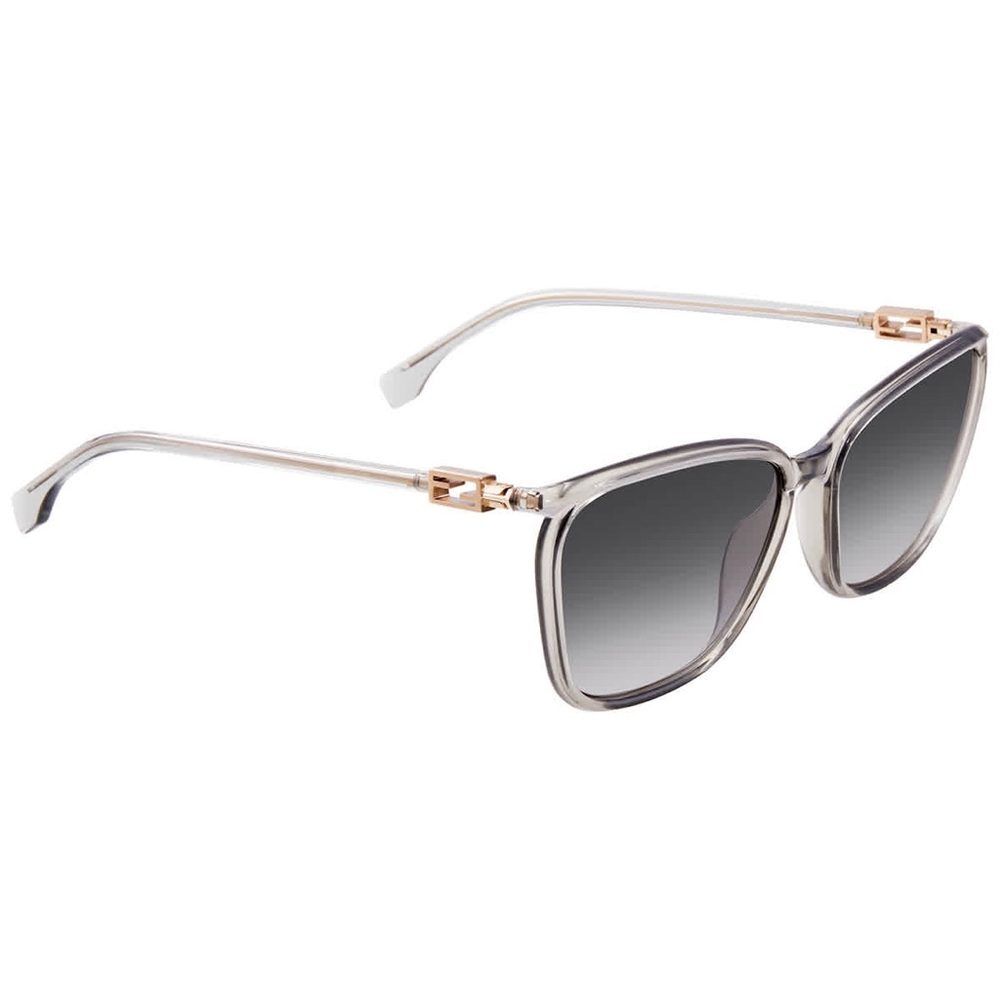 FENDI Grey Shaded Square Ladies Sunglasses FF 0460/G/S 0KB7 60